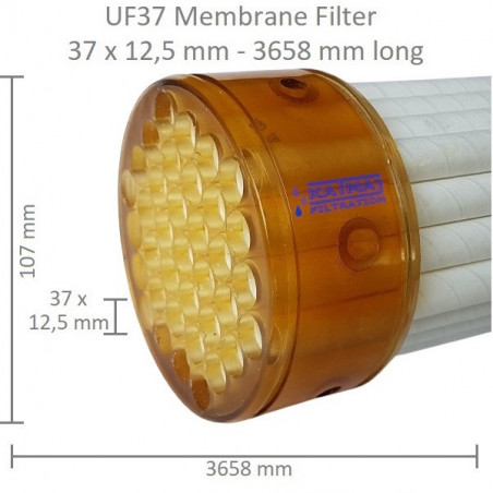 UF37 Membrane Filter PVDF, 37x12,5mm, 3658mm