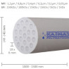 Ceramic Membrane OD 41mm, 19x6mm, 1500mm