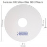 Ceramic Membrane Disc OD 374x6mm, ID 91mm