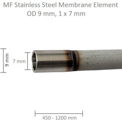 Stainless Steel Membrane OD 8,5mm, 1x6,5mm, 450mm