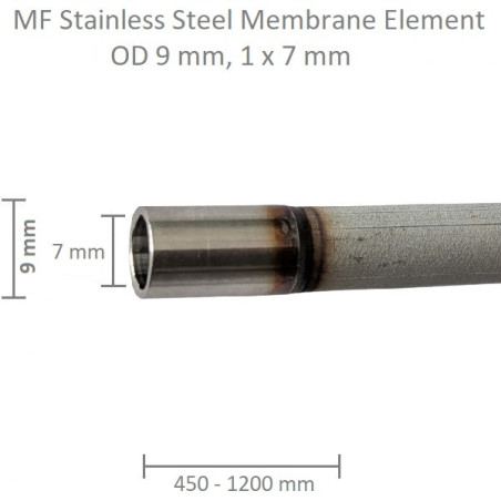 Stalowa membrana OD 8,5mm, 1x6,5mm, 450mm