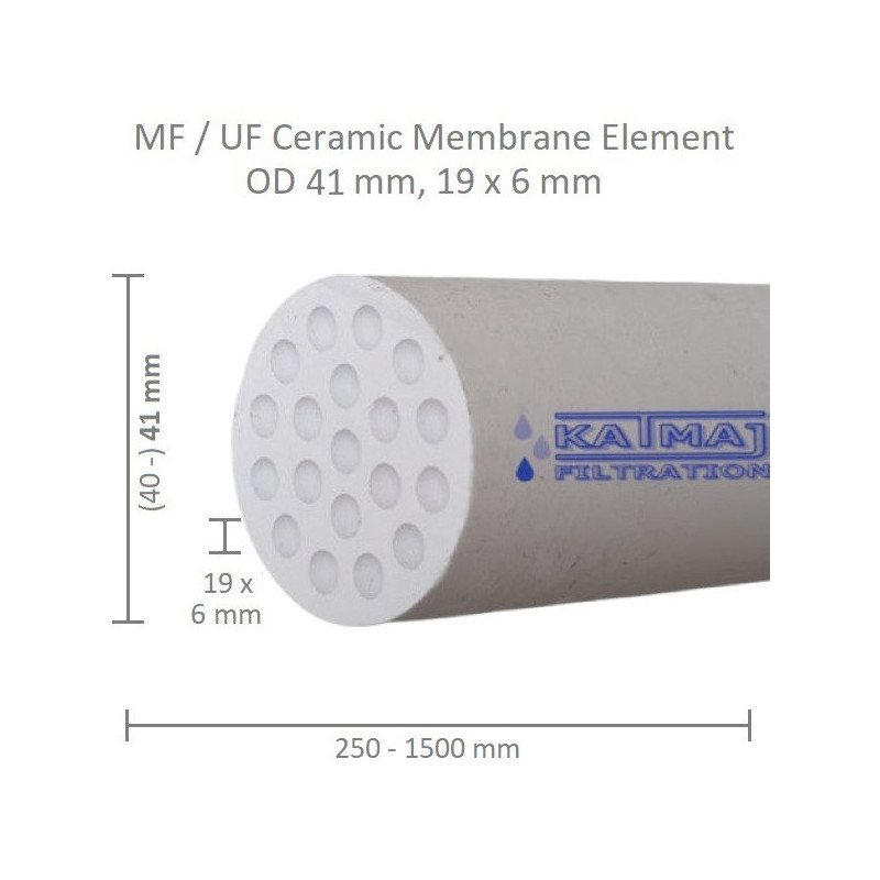 Membrana ceramiczna OD 41mm, 19x6mm