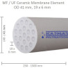 Membrana ceramiczna OD 41mm, 19x6mm