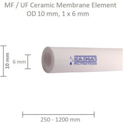 Ceramic Membrane OD 10mm, 1x6mm