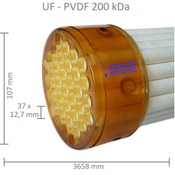 UF37 Membrane Filter PVDF 200 kDa, 37x12,5mm, 3658mm
