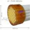 UF37 Membrane Filter PVDF 200 kDa, 37x12,5mm, 3658mm