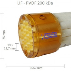 UF19 Membrane Filter PVDF 200 kDa, 19x12,5mm, 3050mm