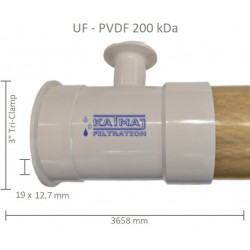 UF19 PSU Membrane Module PVDF 200 kDa, 19x12,5mm, 3658mm